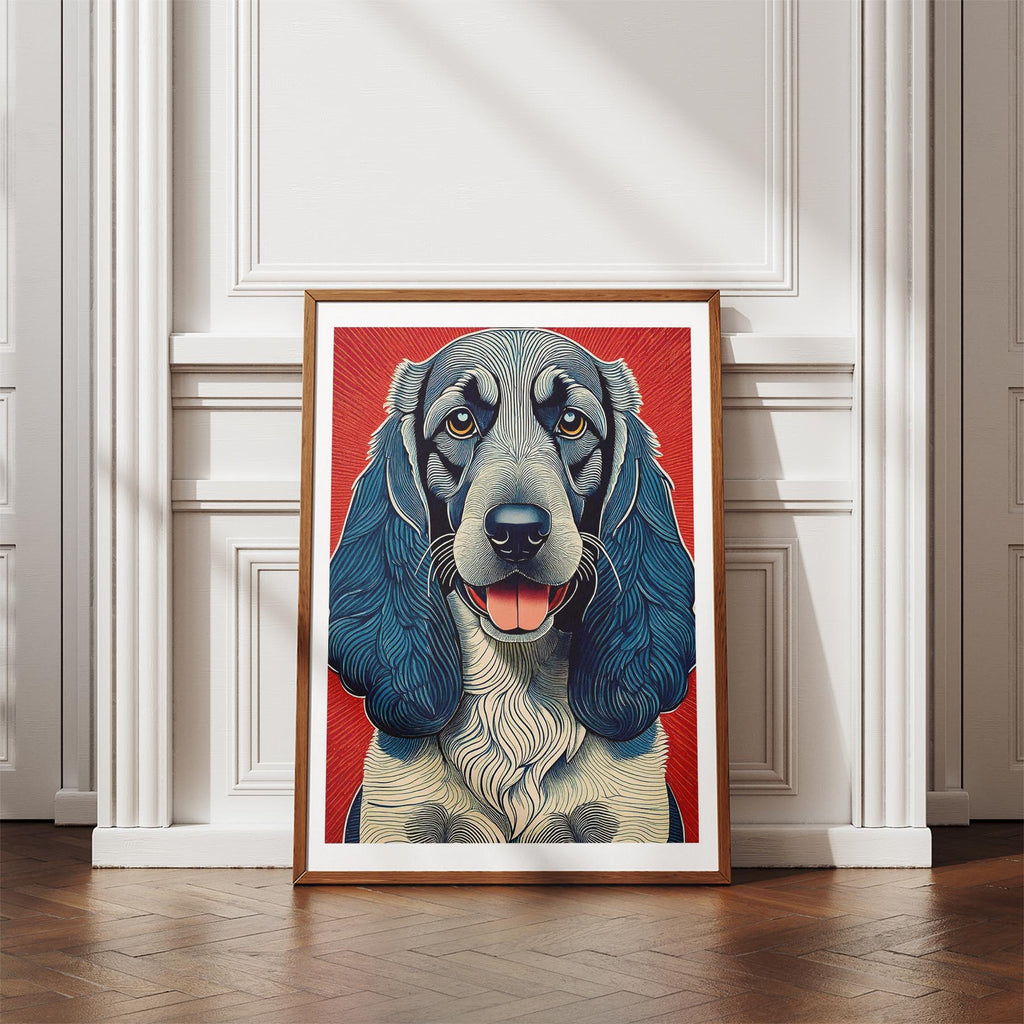 Bloodhound Hokusai Japanese Inspired Dog Series 1 image 4