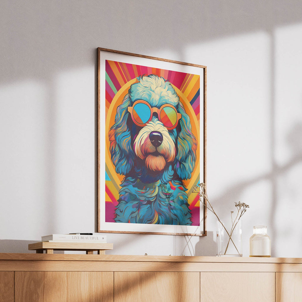 Cavoodle Dog In Colourful Sunnies 6 image 6