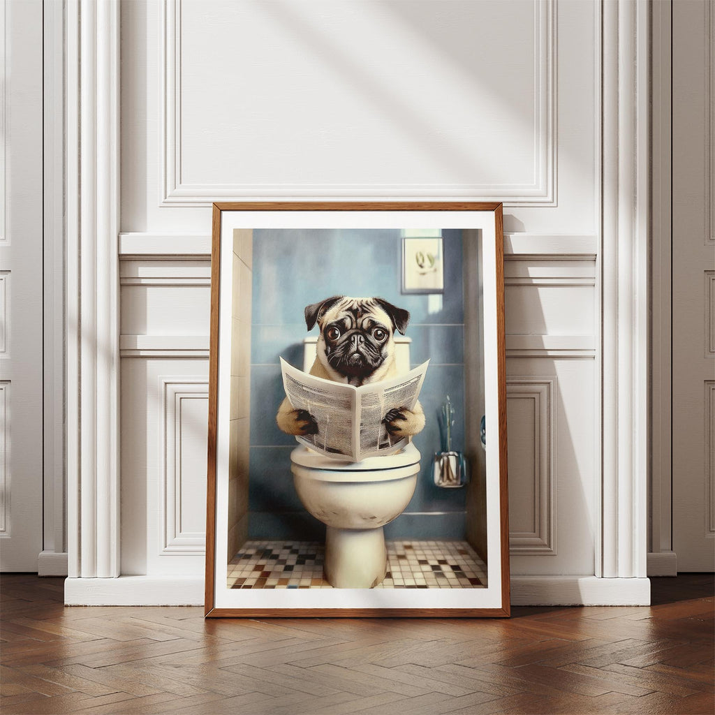 Pug Toilet Humour Dog Series 2 image 4