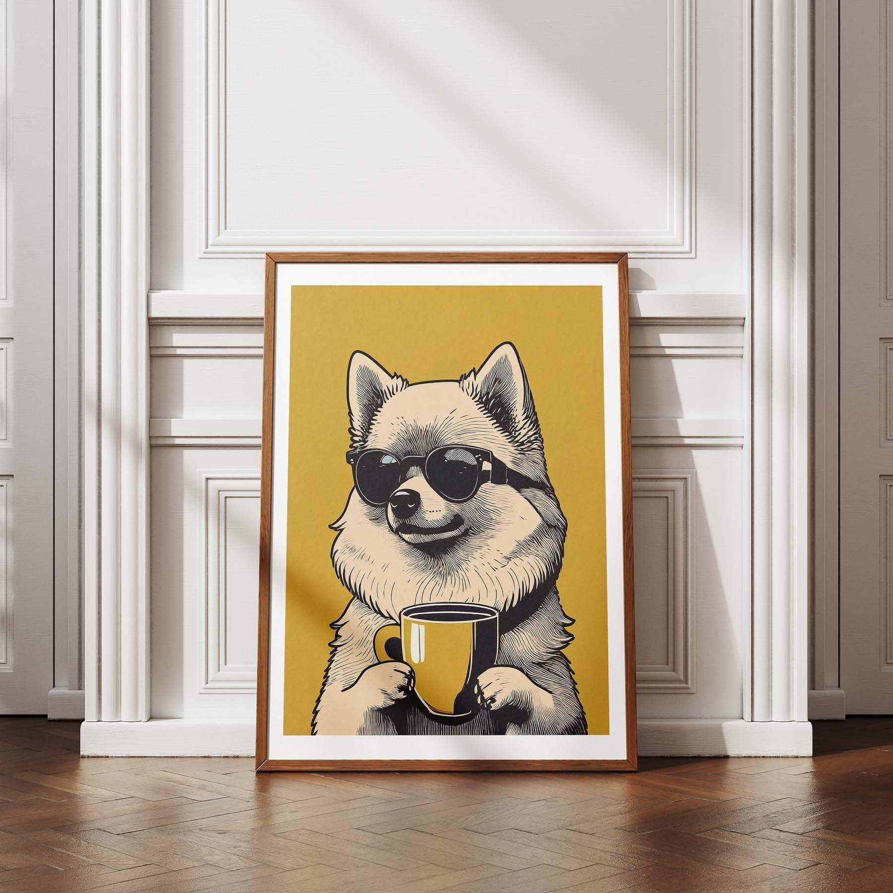 Pomeranian Chillin Coffee Dog image 4