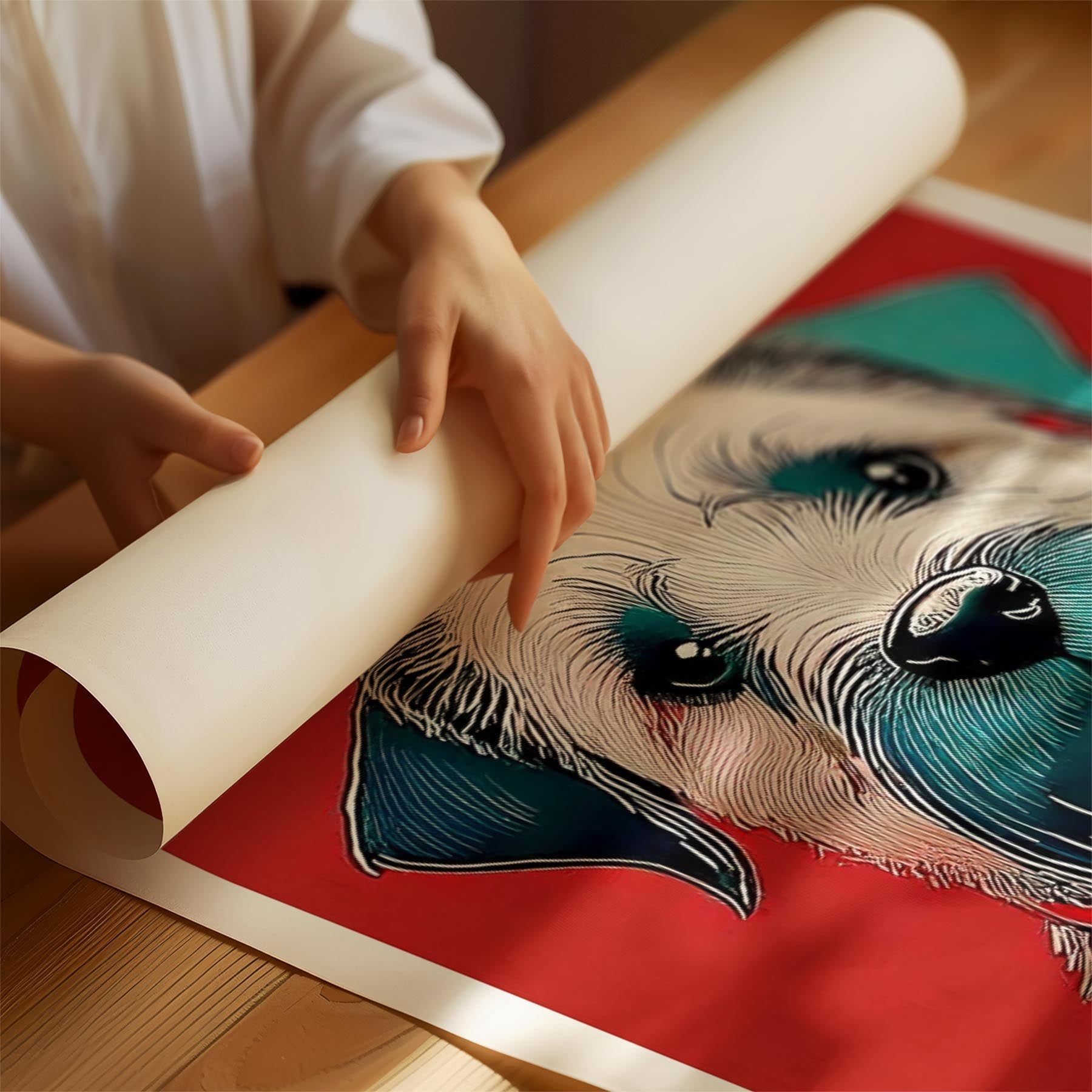 Border Terrier Red Dog Series image 1