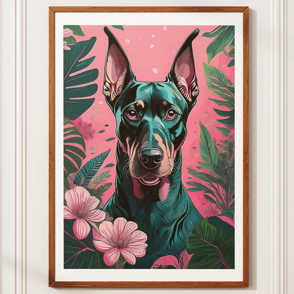 Doberman Flowery Dog image 11