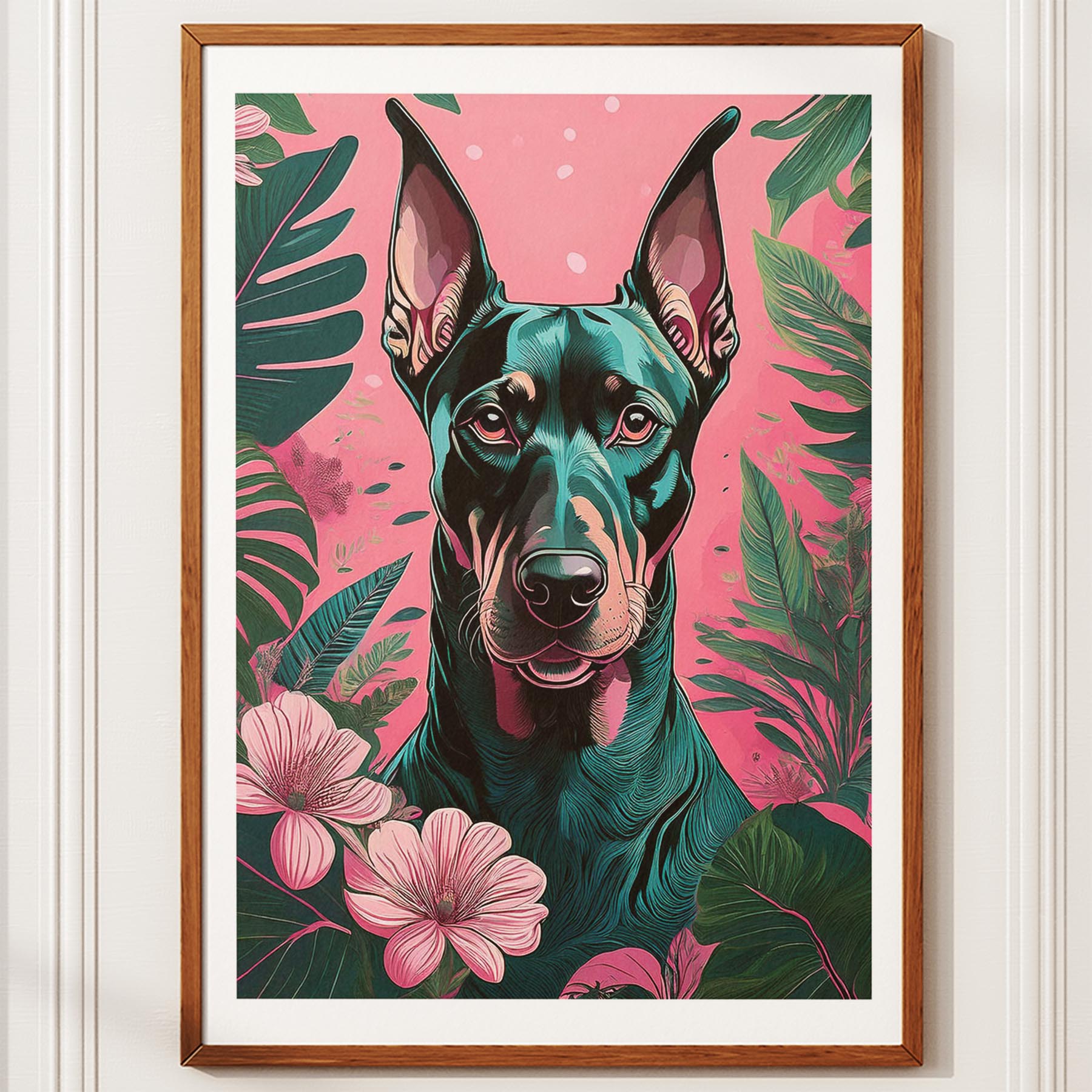 Doberman Flowery Dog image 11
