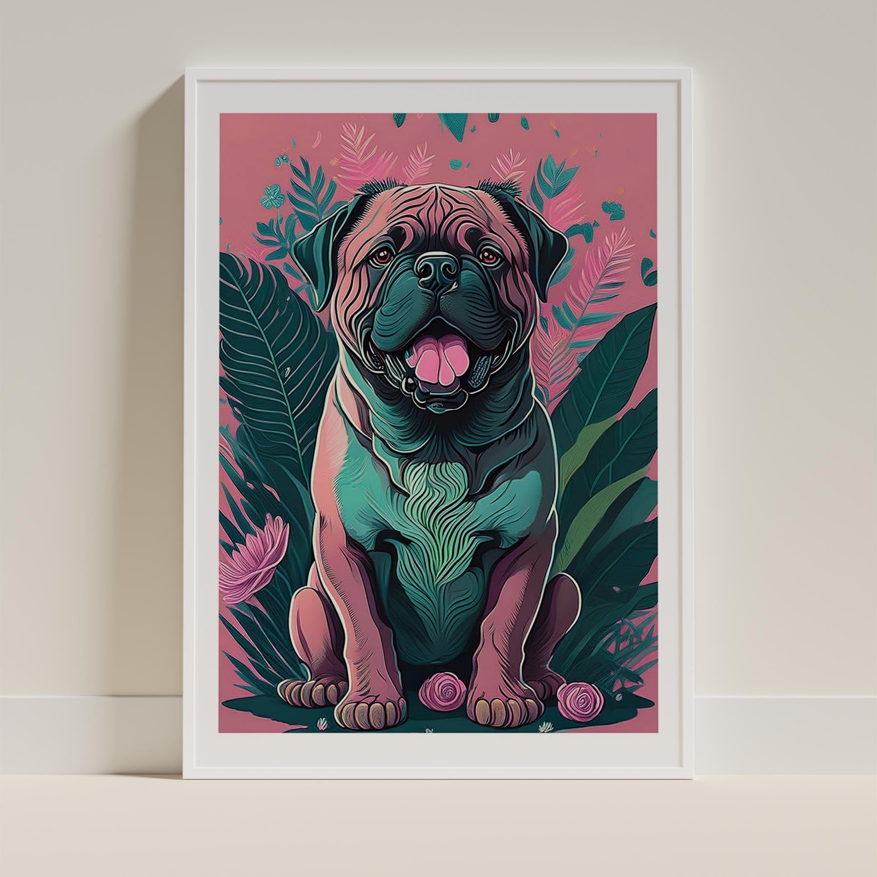 Bullmastiff Flowery Dog image 9