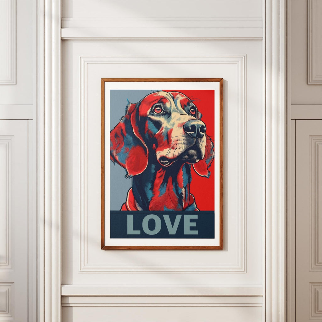 Irish Setter LOVE Series Inspired by the Obama Poster image 3