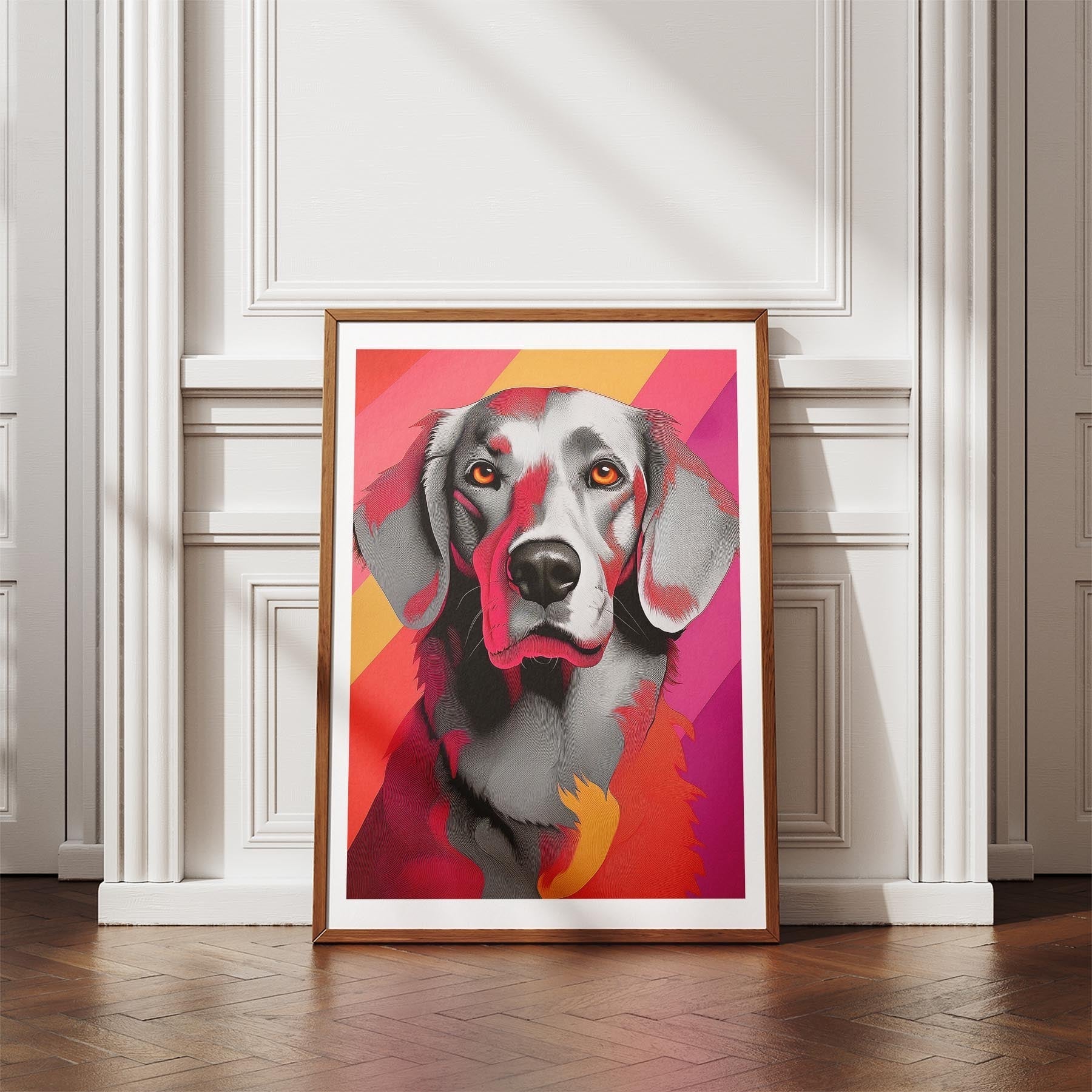 Curly Coated Retriever Modern Pop Dog Series image 4