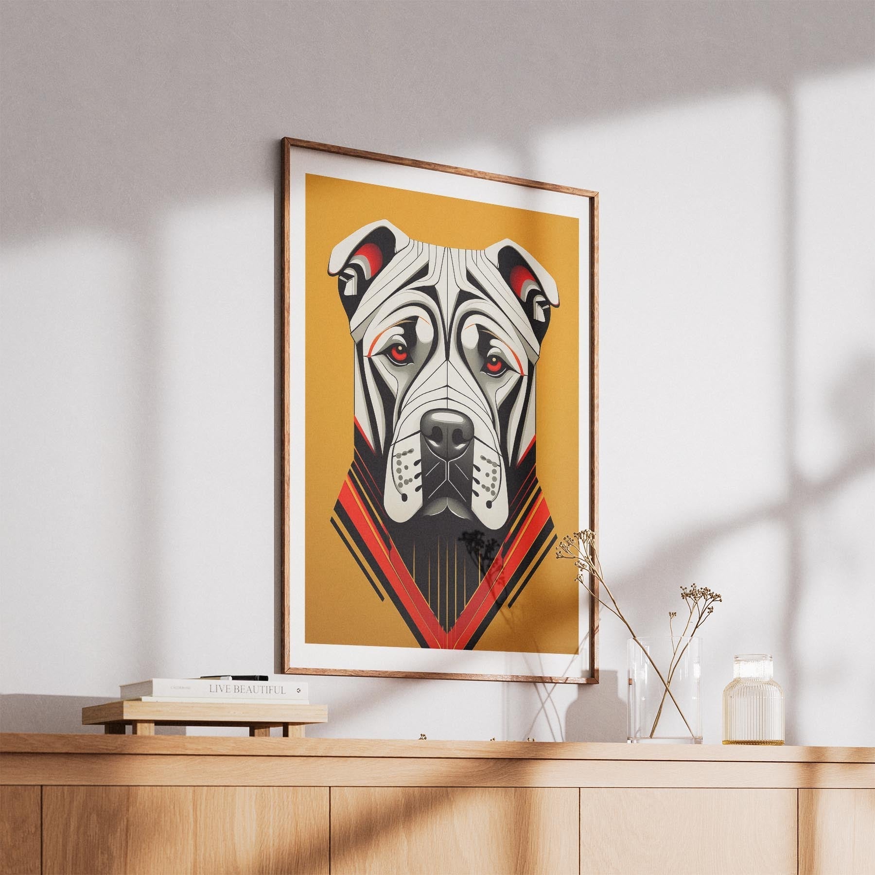 Shar Pei Geometric Orange Series image 5