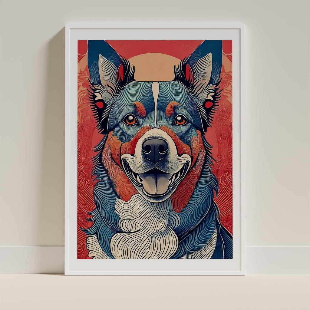 Kelpie Hokusai Japanese Inspired Dog Series image 9