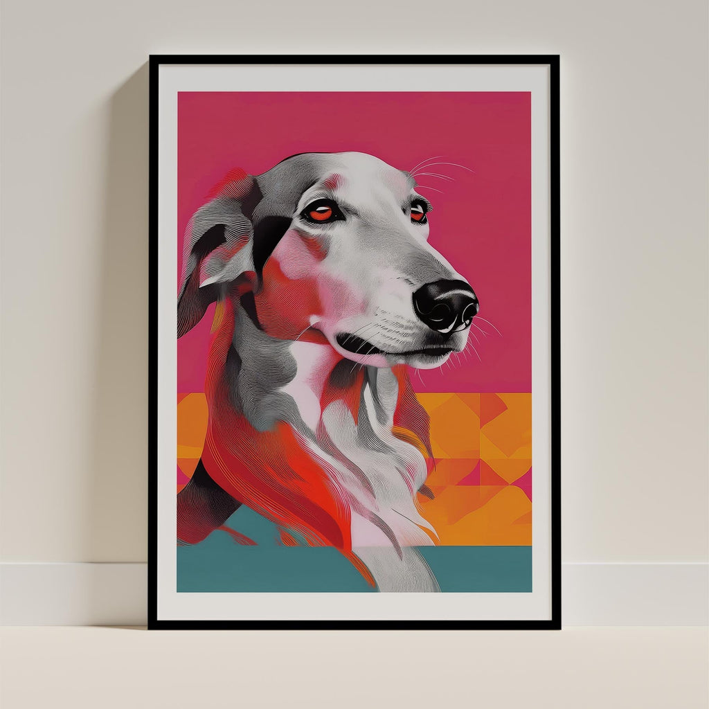 Borzoi Modern Pop Dog Series image 0