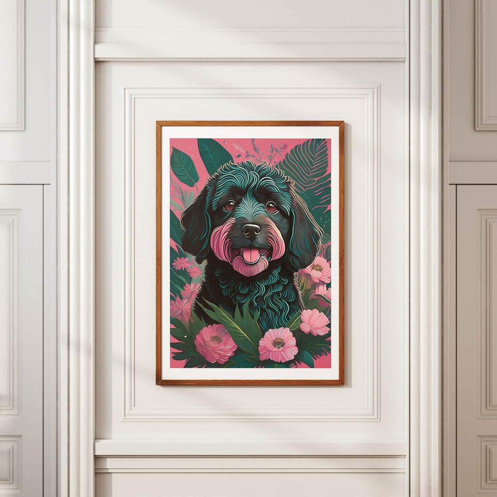 Groodle 1 Flowery Dog image 3