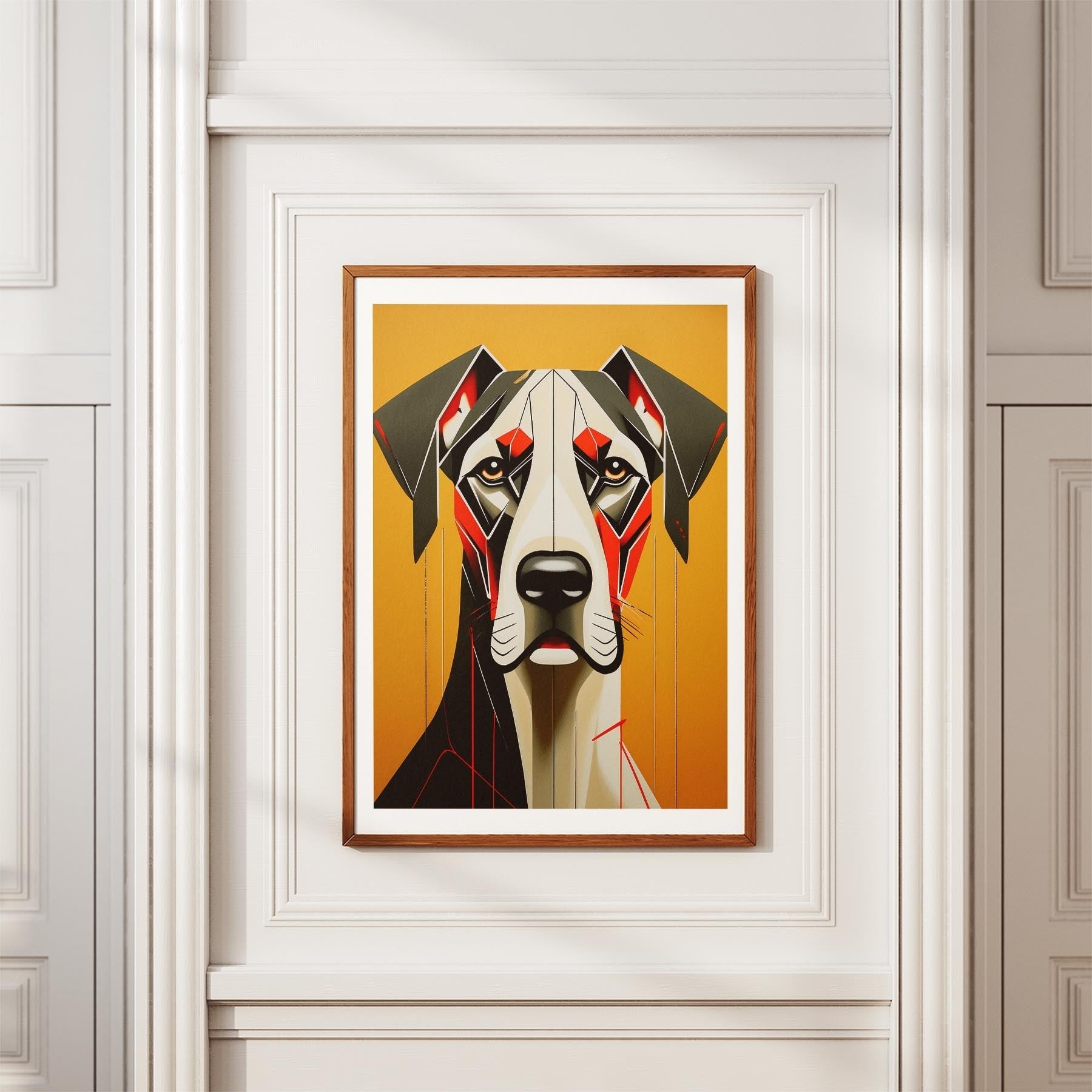 Great Dane Geometric Orange Series image 3