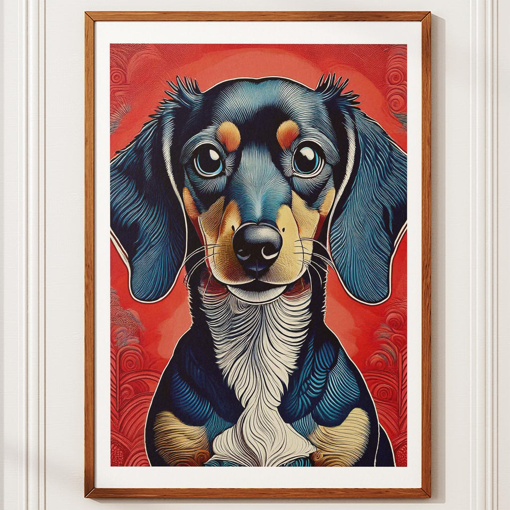 Dachshund Hokusai Japanese Inspired Dog Series 2 image 10