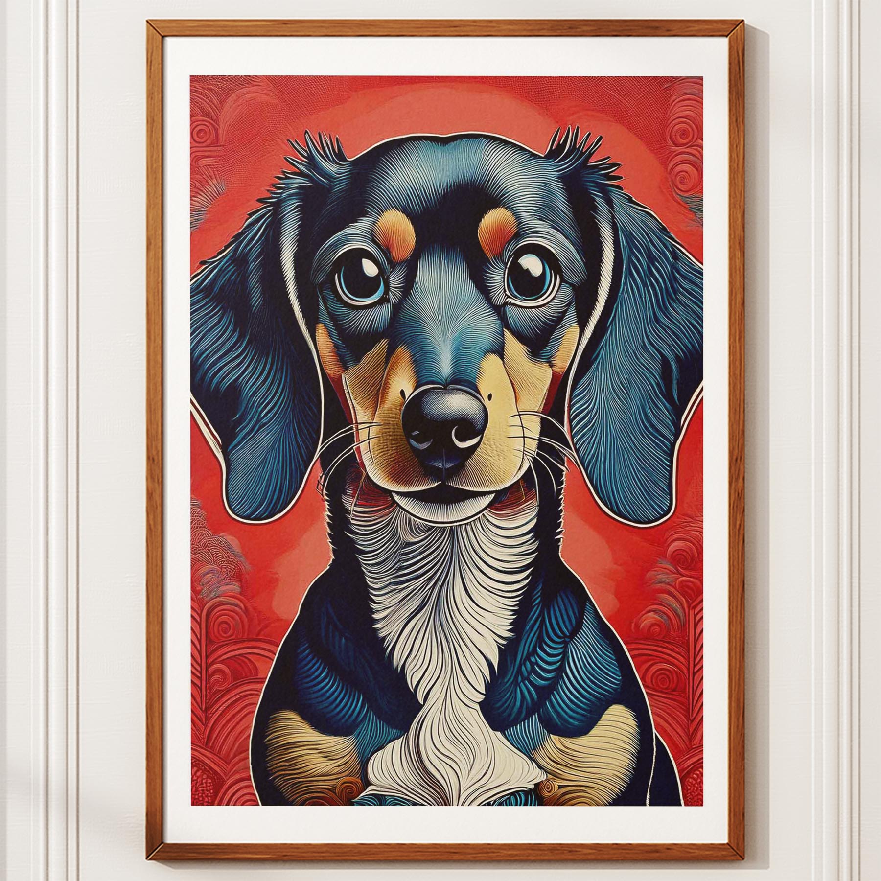 Dachshund Hokusai Japanese Inspired Dog Series 2 image 10