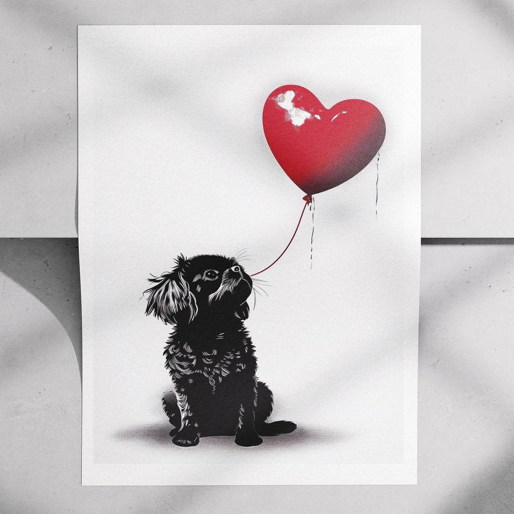 Japanese Chin DOGSY Series inspired by the Art of Banksy image 7