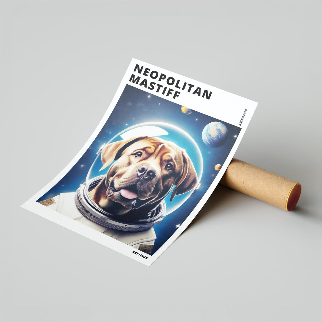 Neapolitan Mastiff Astronaut Dog Series with Text Astro Dog image 6