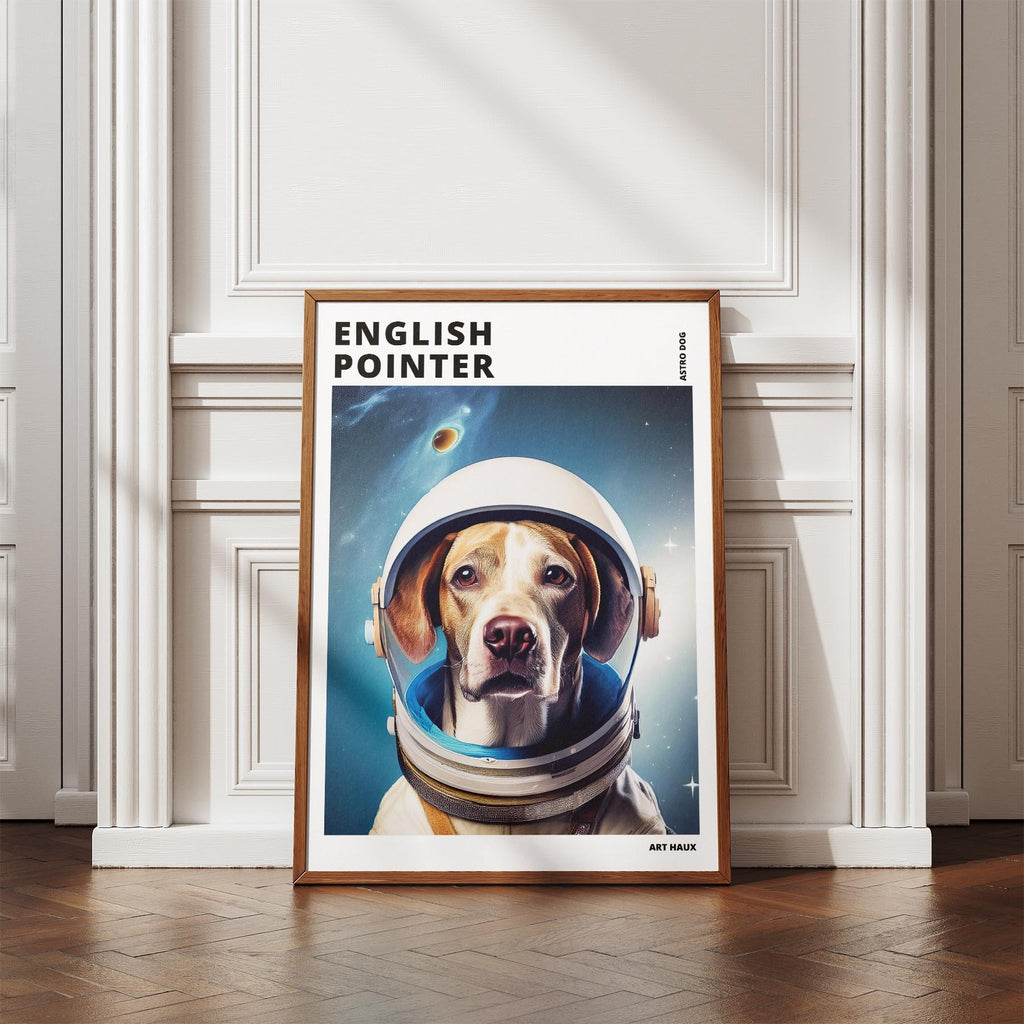 English Pointer Astronaut Dog Series with Text Astro Dog image 4