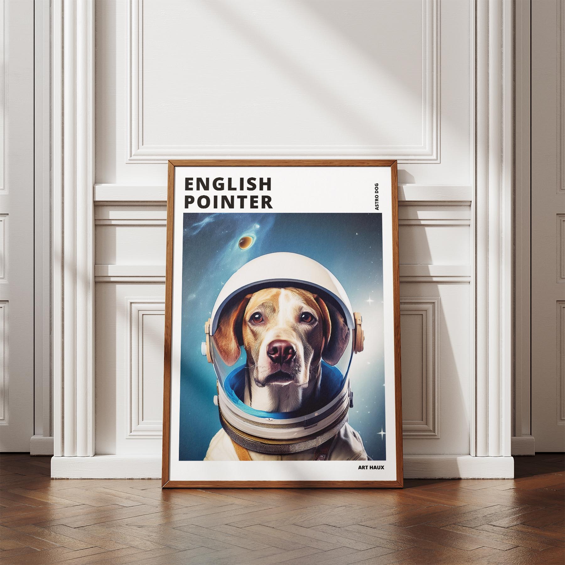 English Pointer Astronaut Dog Series with Text Astro Dog image 4