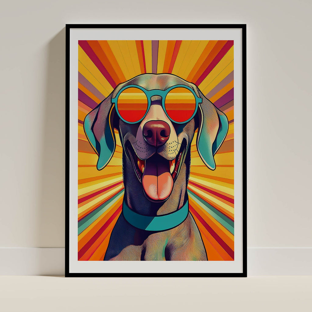 Weimaraner In Colourful Sunnies 1 image 0