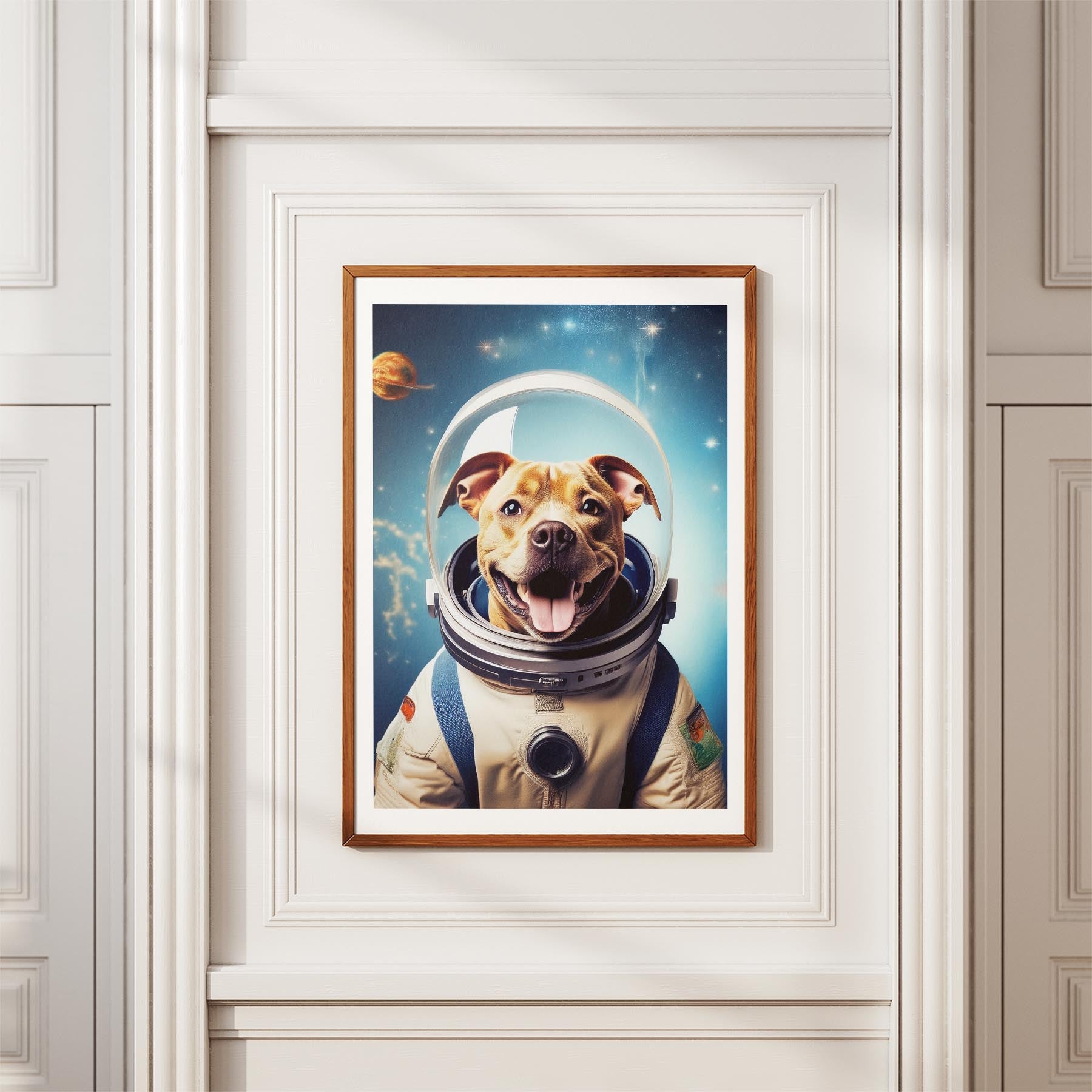 Staffordshire Bull Terrier Astronaut Dog Series image 3