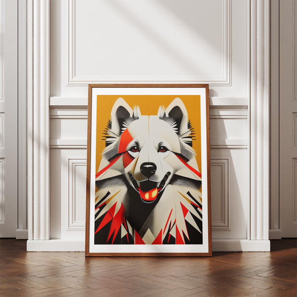 Samoyed Geometric Orange Series image 4