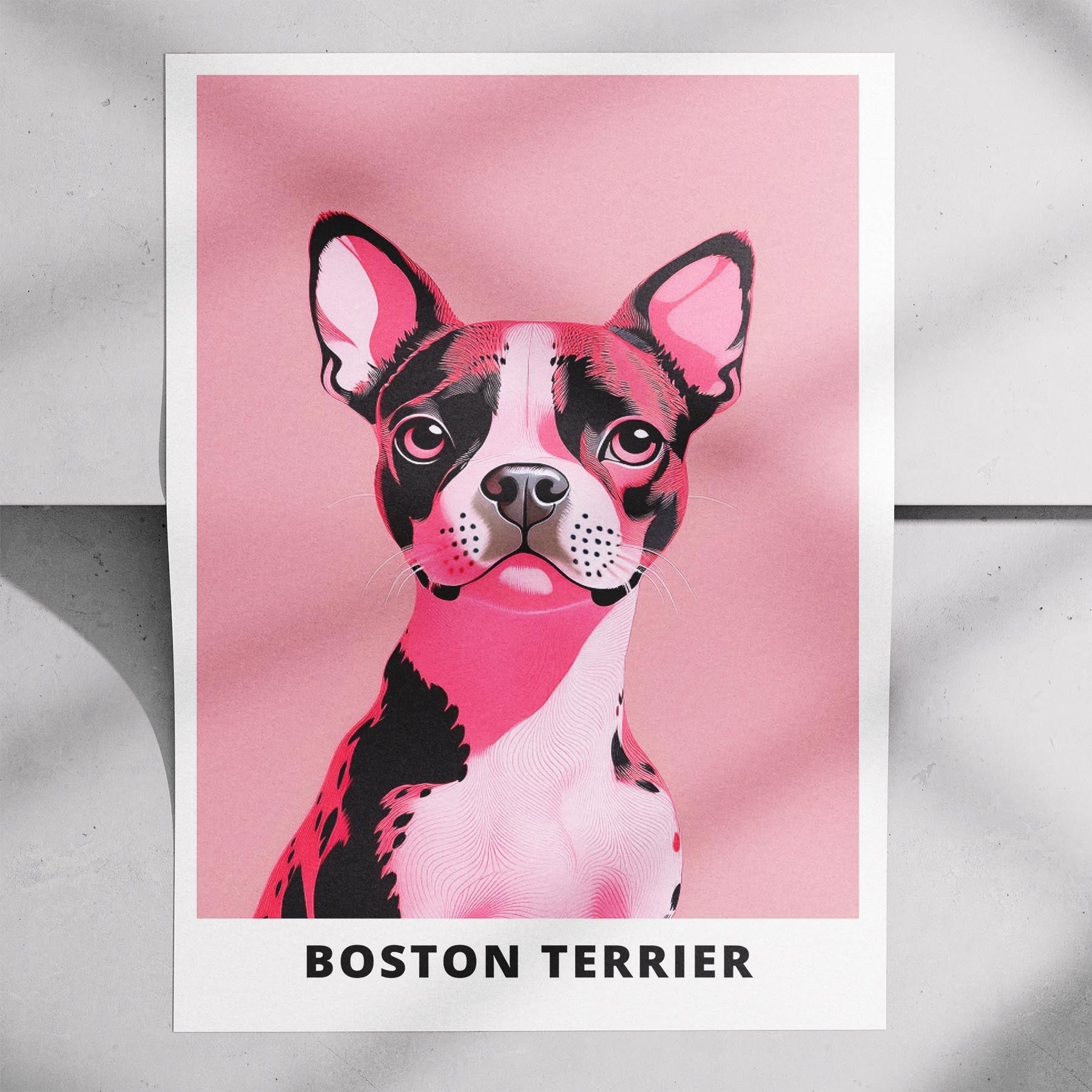 Boston Terrier Pink and Black Dog Series 1 image 7
