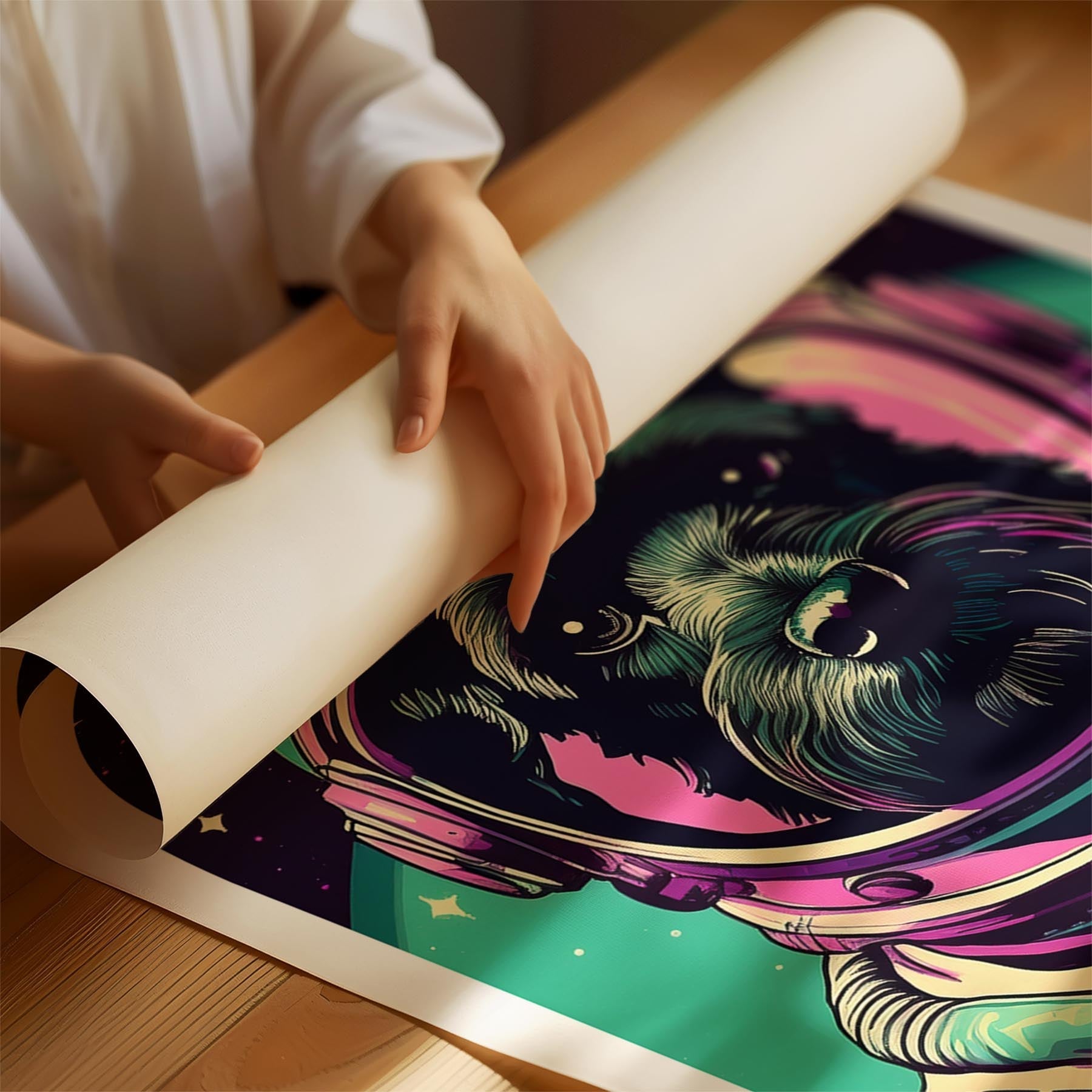 Black Russian Terrier Space Dogs Series image 1