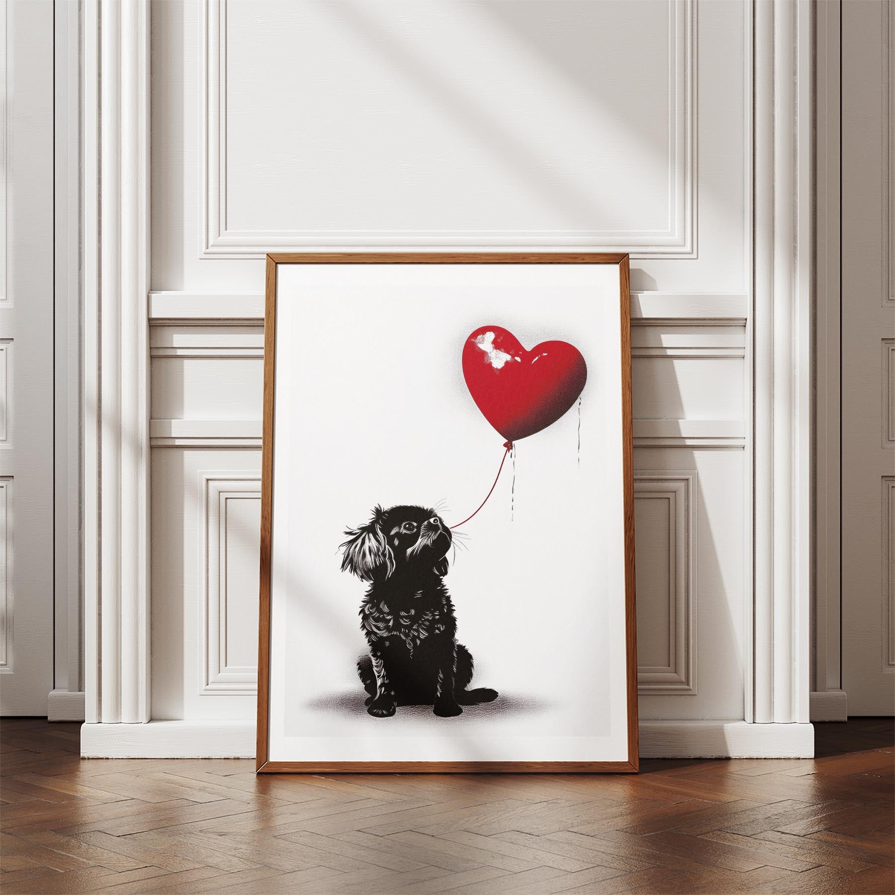 Japanese Chin DOGSY Series inspired by the Art of Banksy image 4