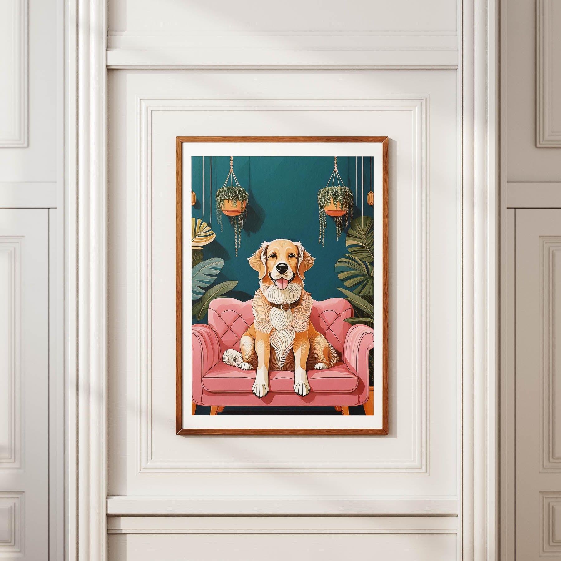 Golden Retriever Just Lounging Around 1 image 2