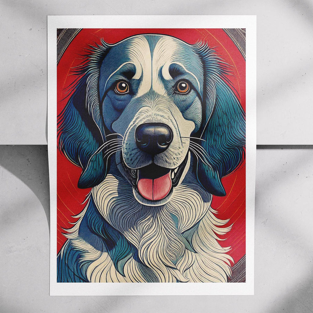 English Setter Hokusai Japanese Inspired Dog Series 2 image 7