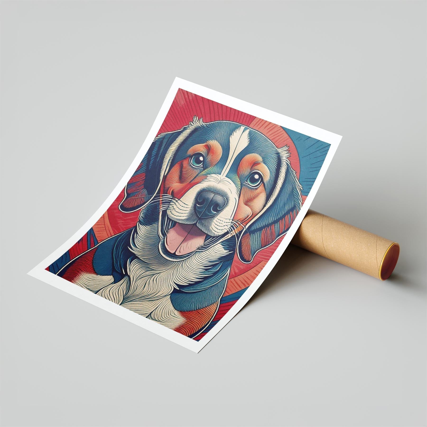 Beagle Hokusai Japanese Inspired Dog Series image 6