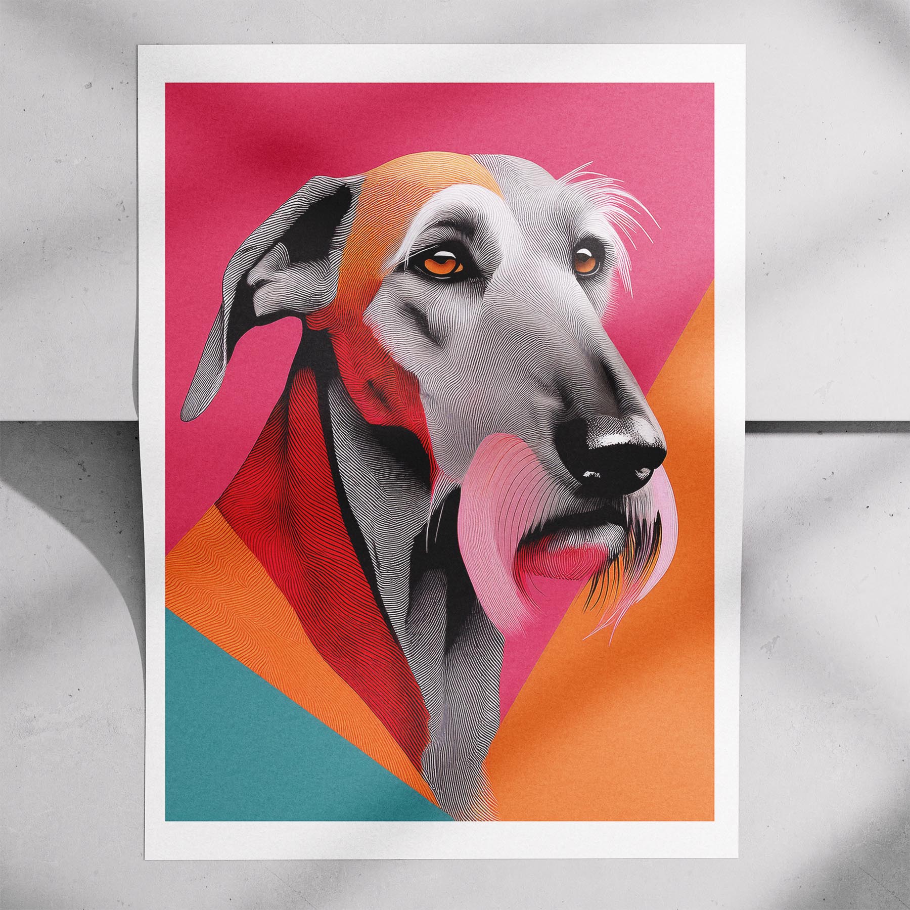 Irish Wolfhound Modern Pop Dog Series image 7