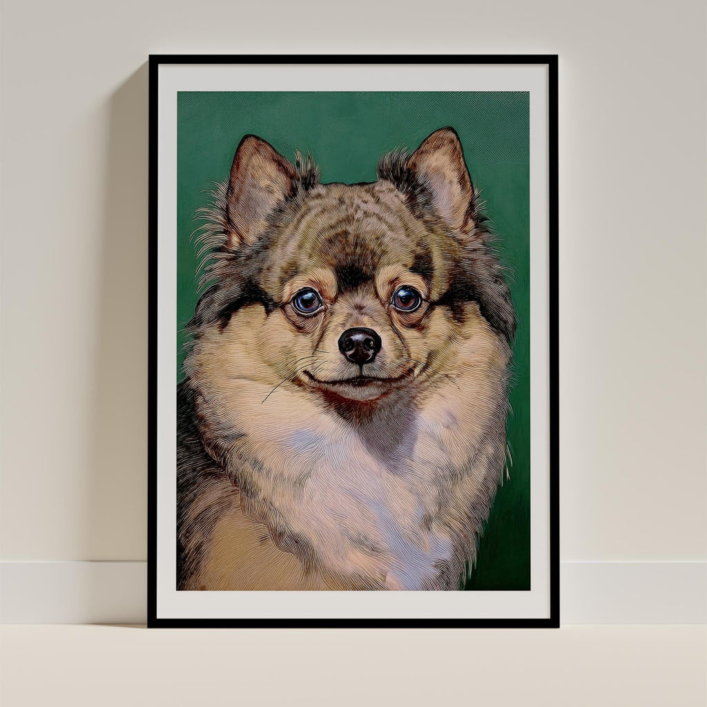 Pomeranian Green Painted Series image 0