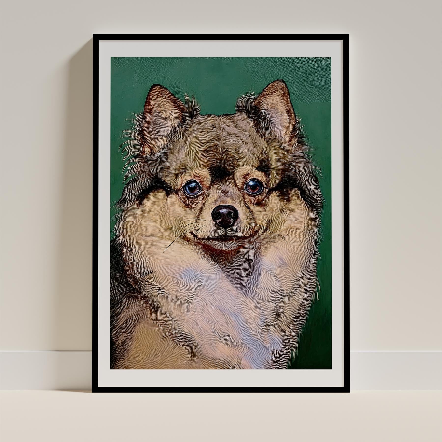 Pomeranian Green Painted Series image 0