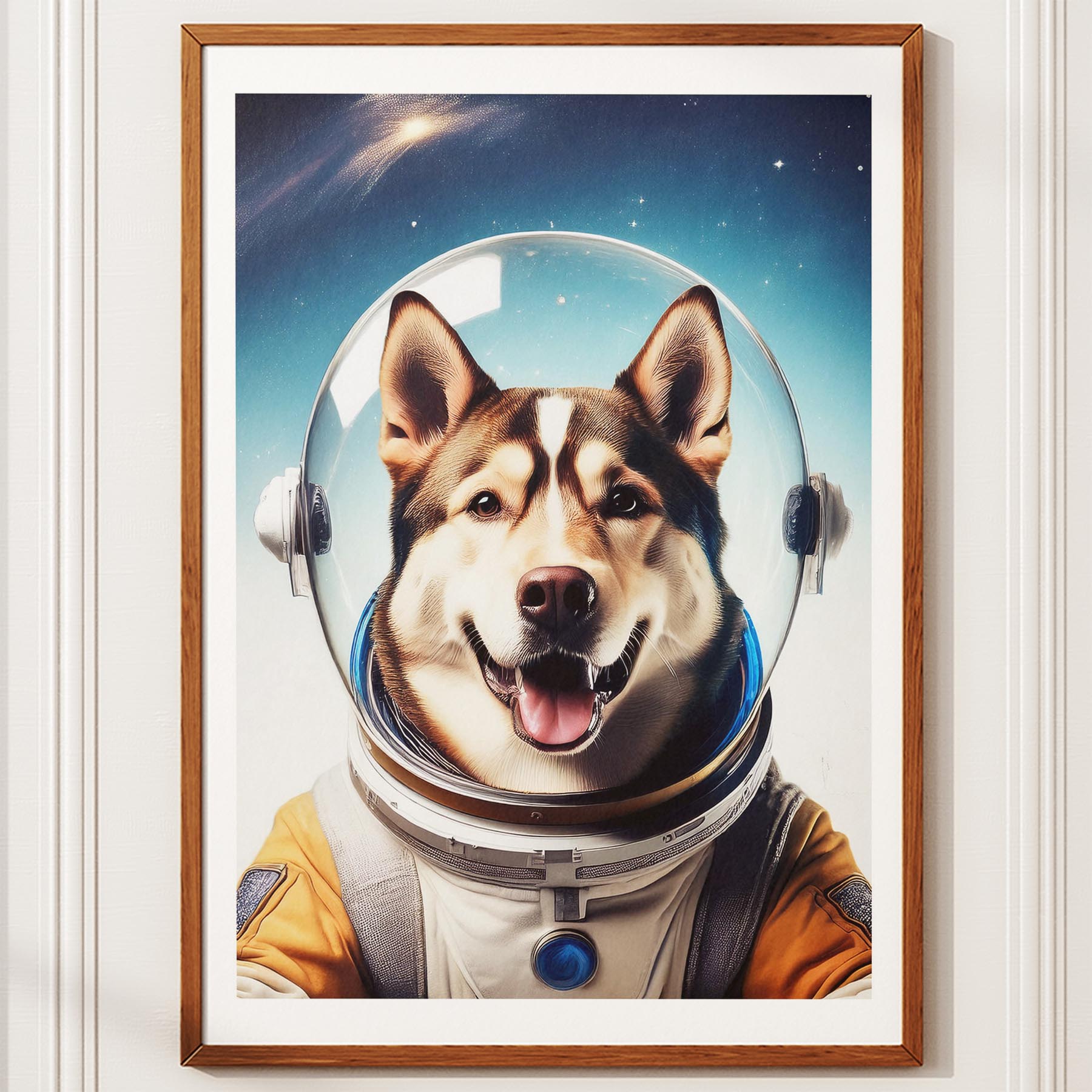Siberian Husky Astronaut Dog Series image 10