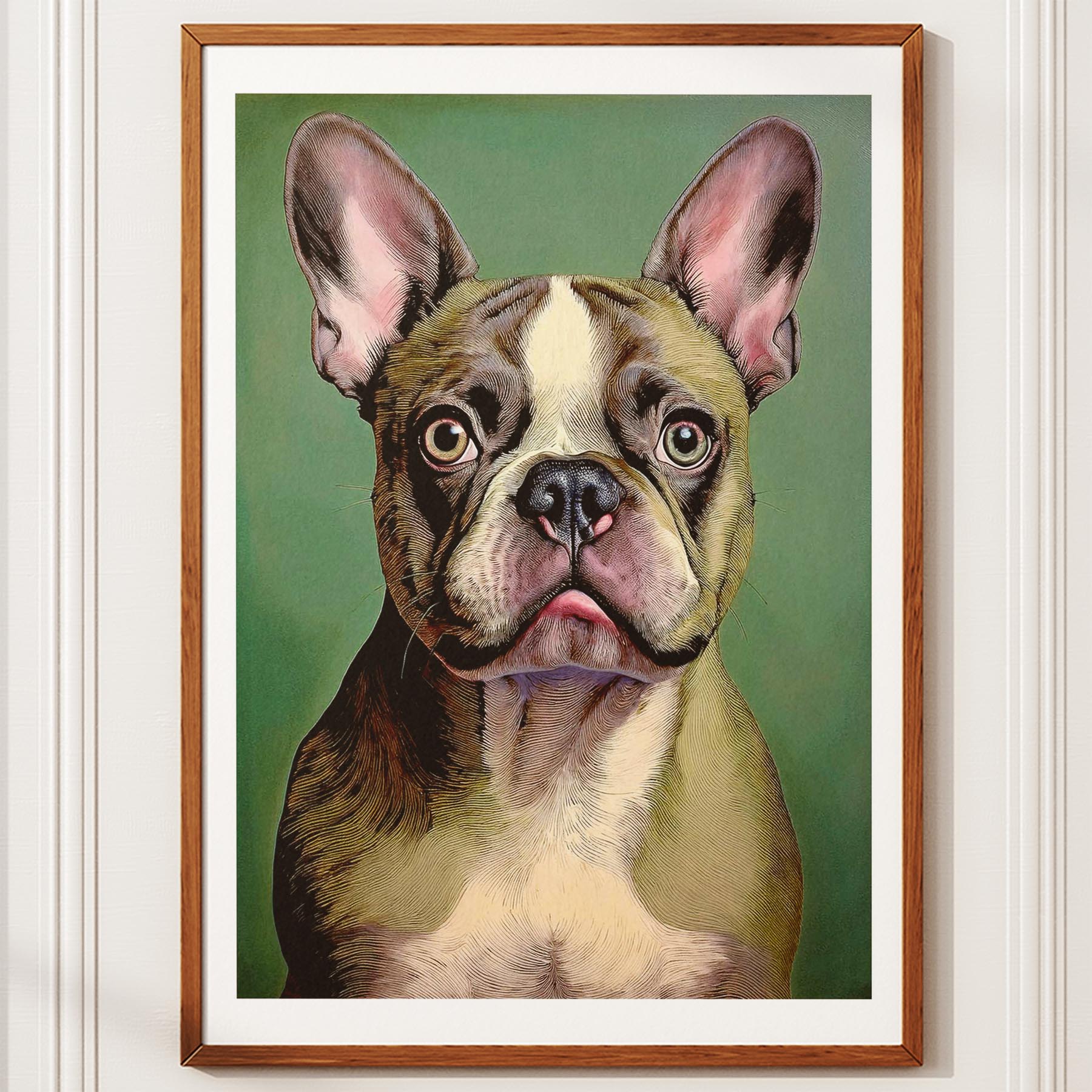 French Bulldog Green Painted Series image 10