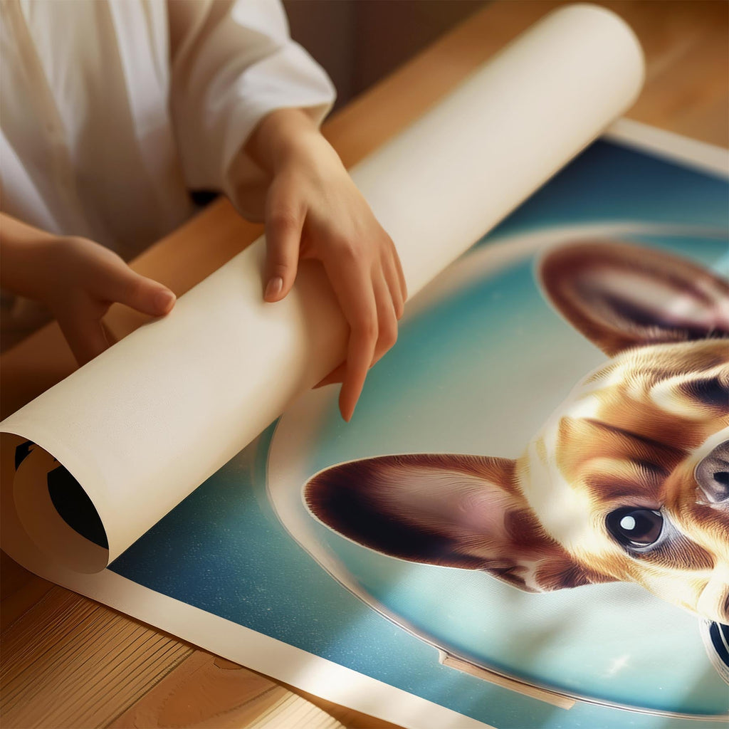 French Bulldog Astronaut Dog Series with Text Astro Dog image 1