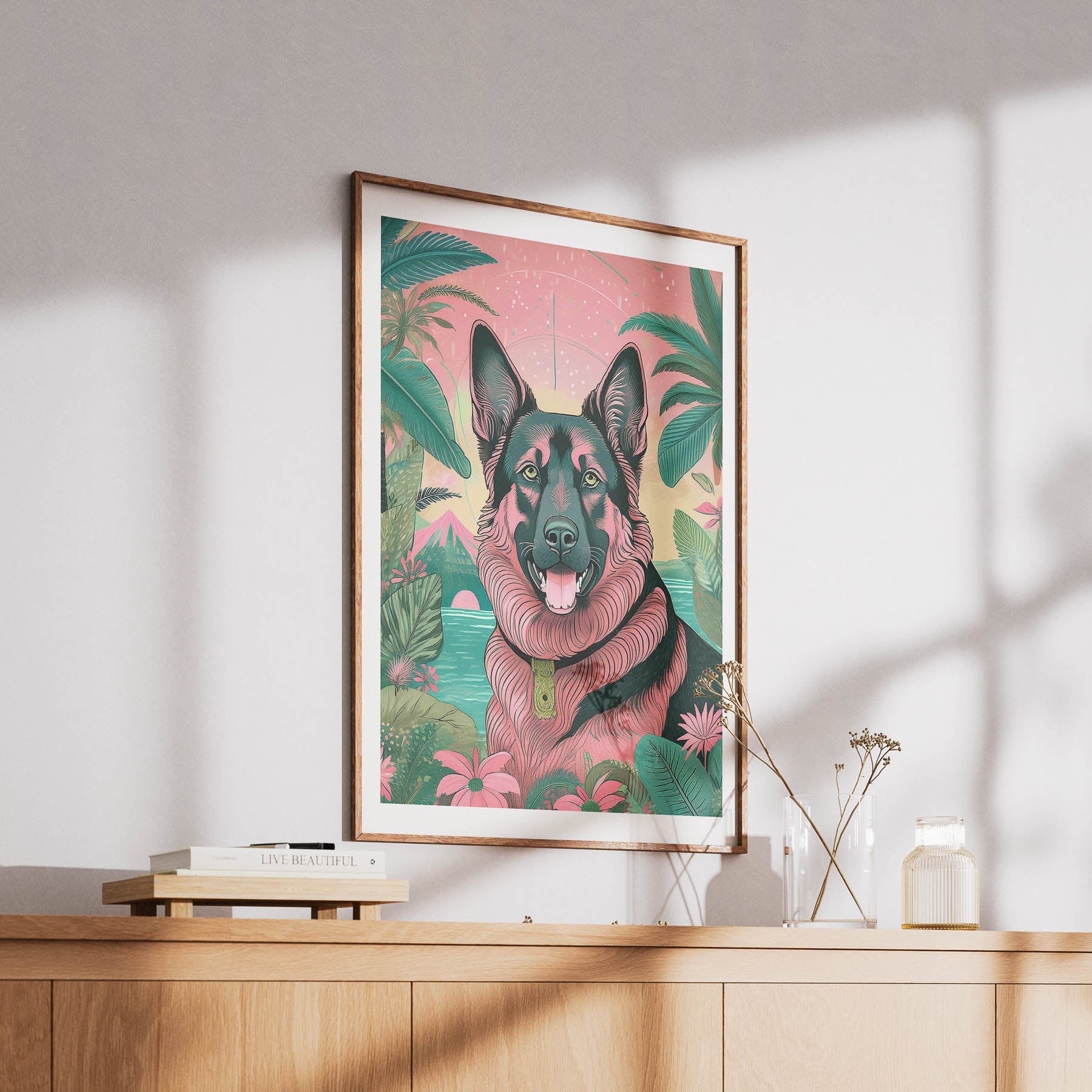 German Shepherd Flowery Dog image 6