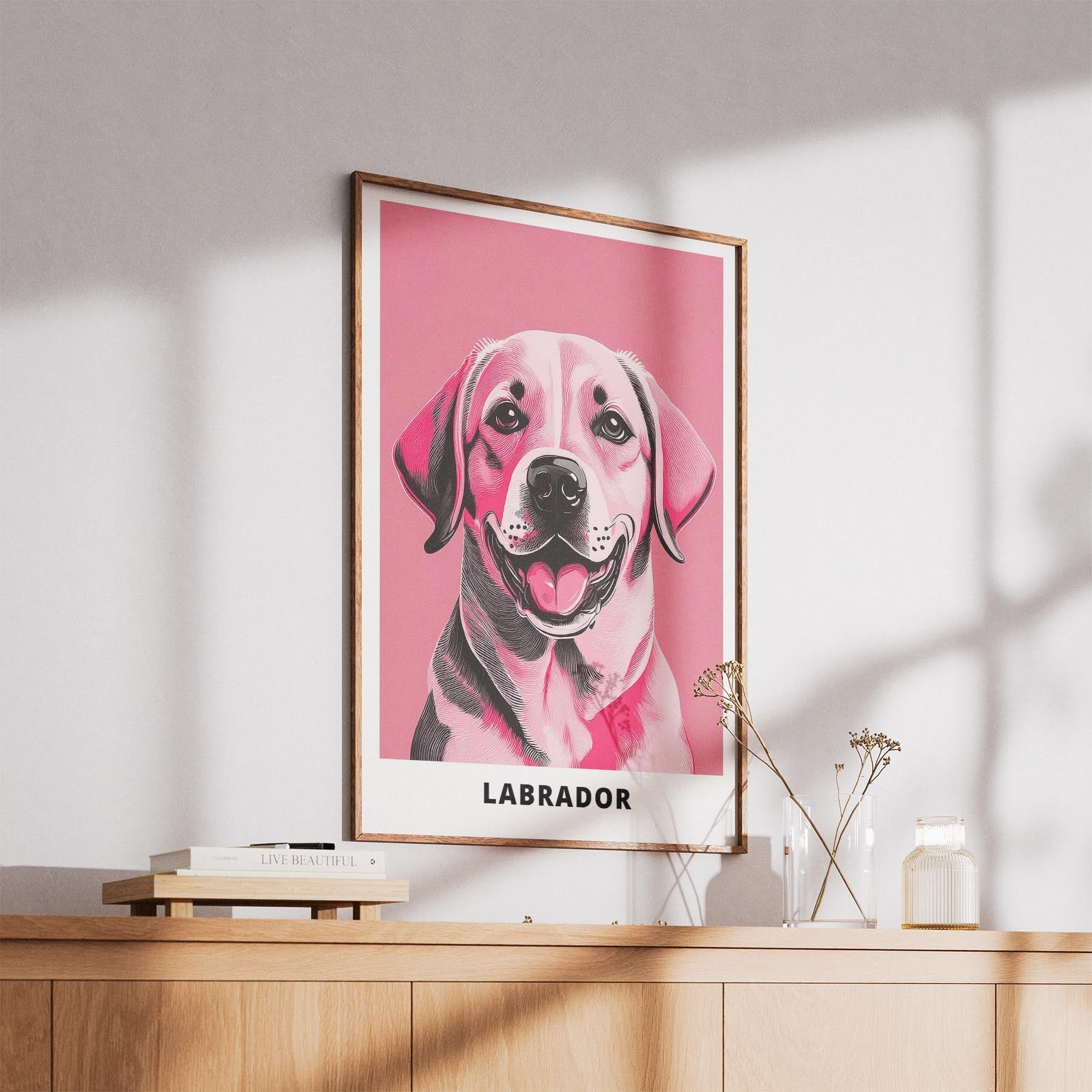 Labrador Retriever Pink and Black Dog Series 2 image 5