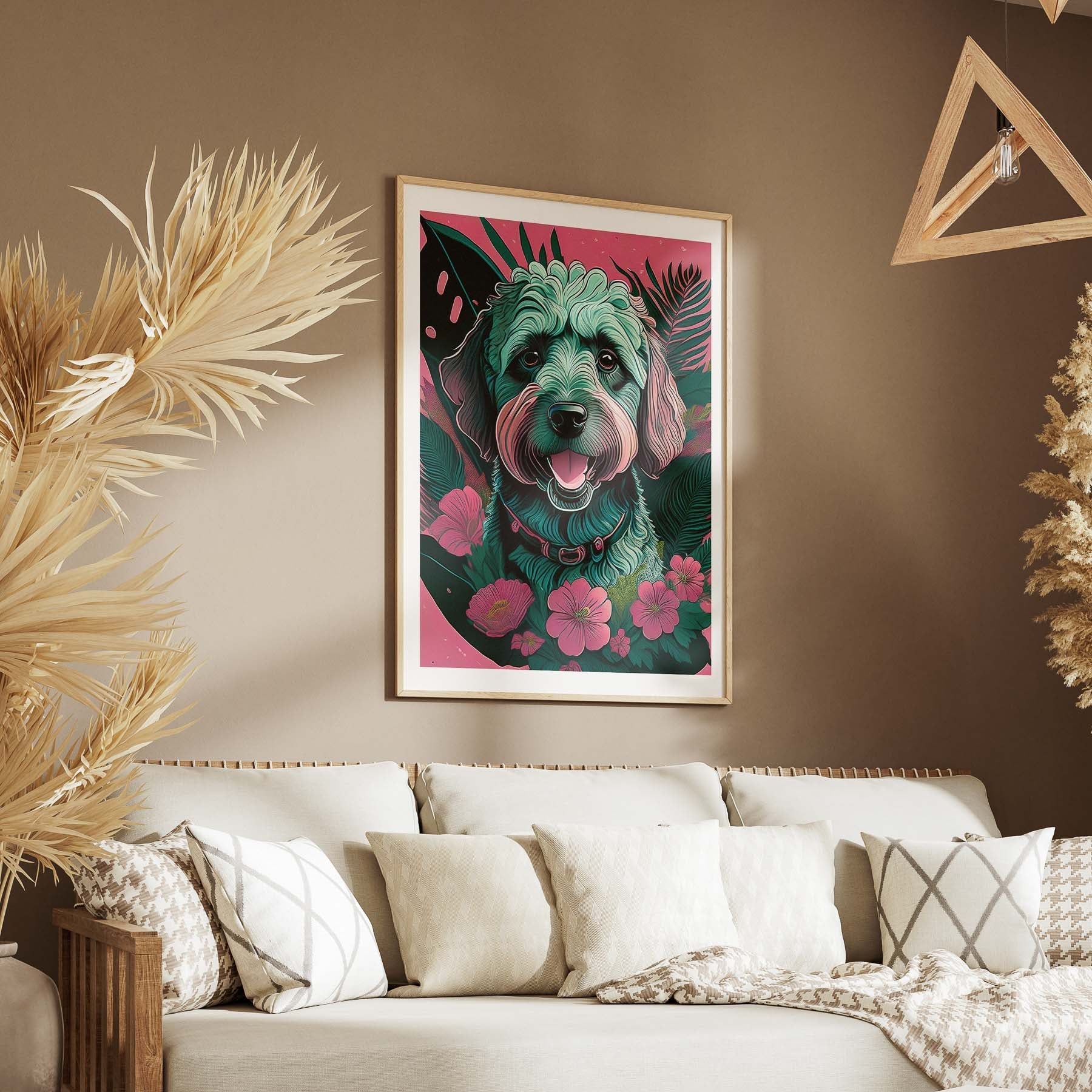 Groodle 2 Flowery Dog image 5