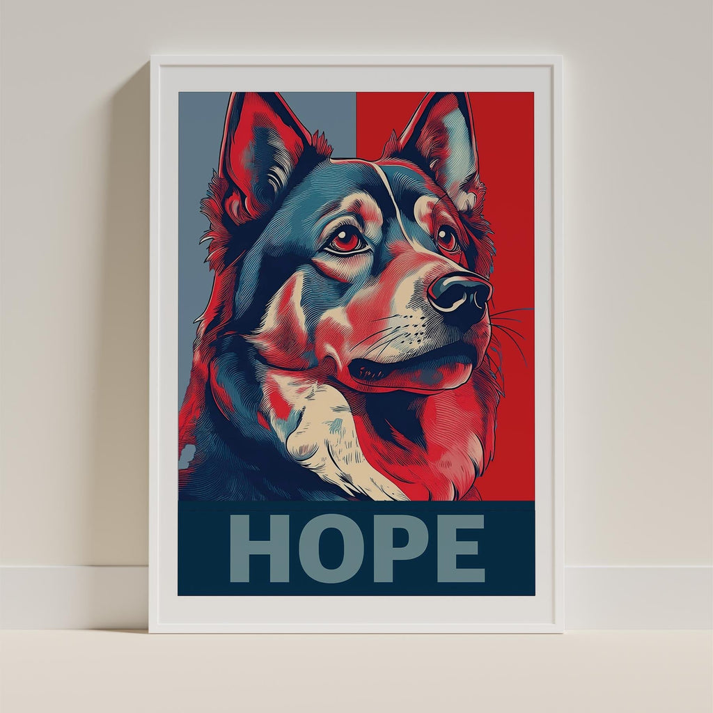 Finnish Lapphund HOPE Series Inspired by the Obama Poster image 9