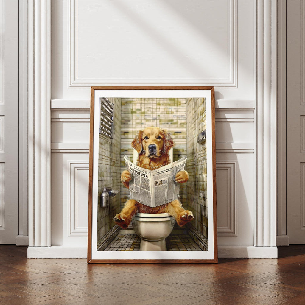 Golden Retriever Toilet Humour Dog Series 2 image 4