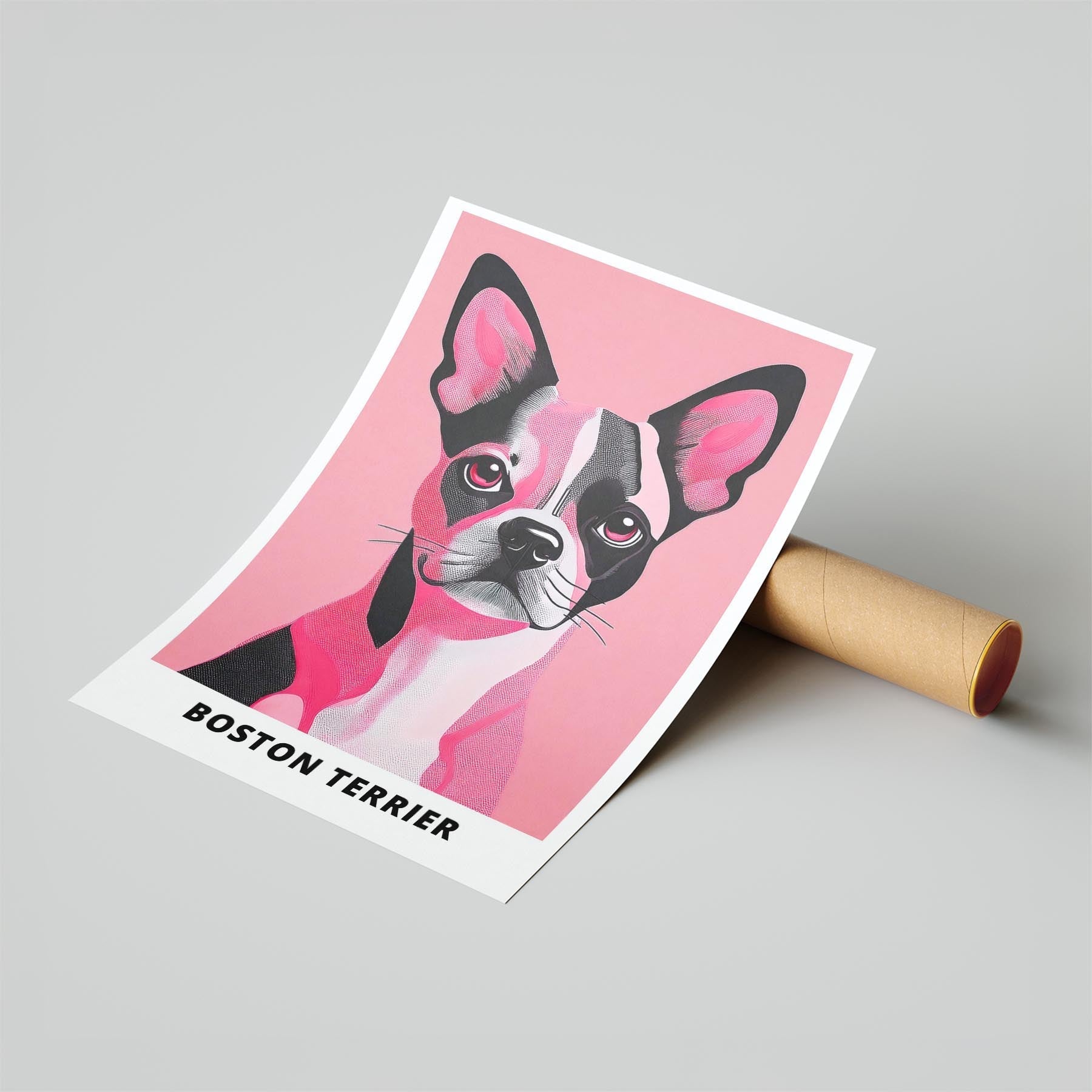Boston Terrier Pink and Black Dog Series 2 image 6