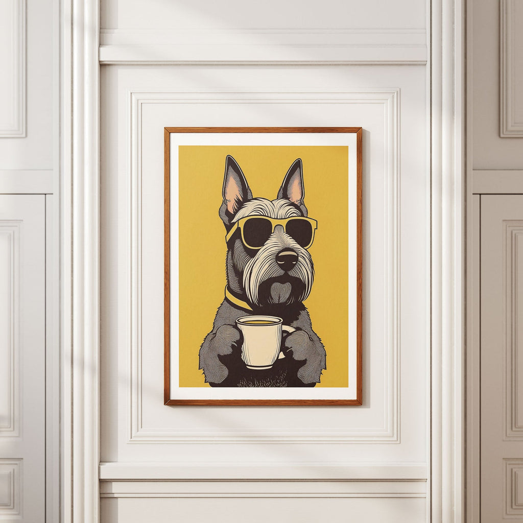 Scottish Terrier Chillin Coffee Dog image 2