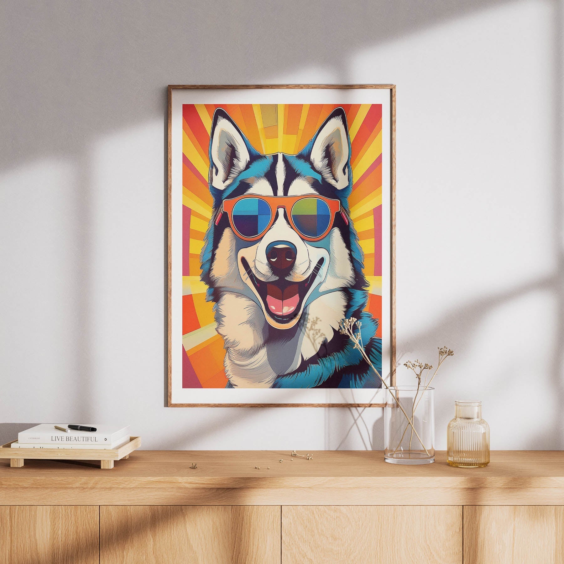 Siberian Husky In Colourful Sunnies 1 image 8