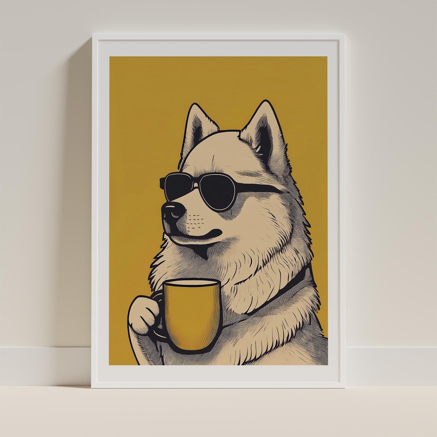 Samoyed Chillin Coffee Dog image 9
