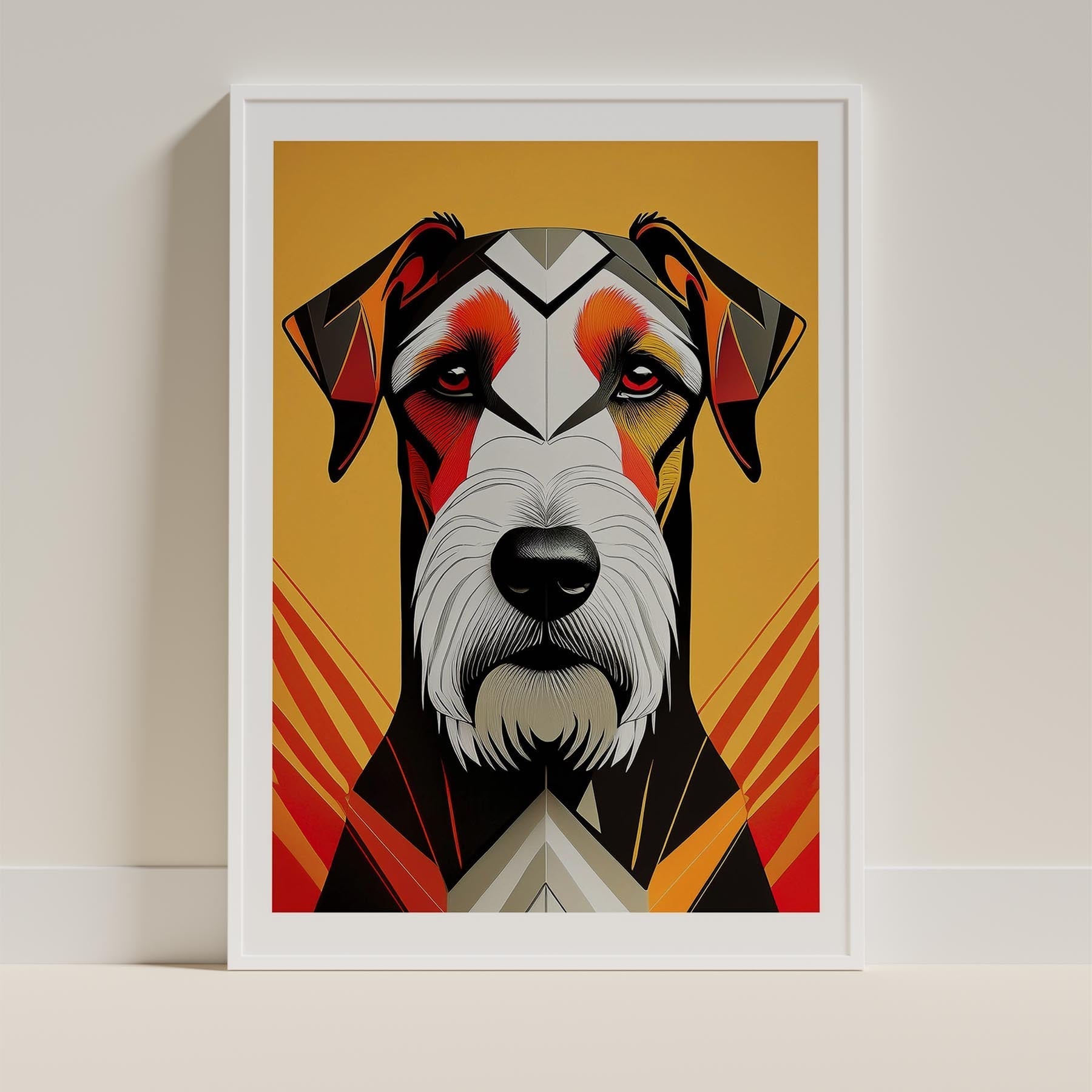 Airedale Geometric Orange Series image 9
