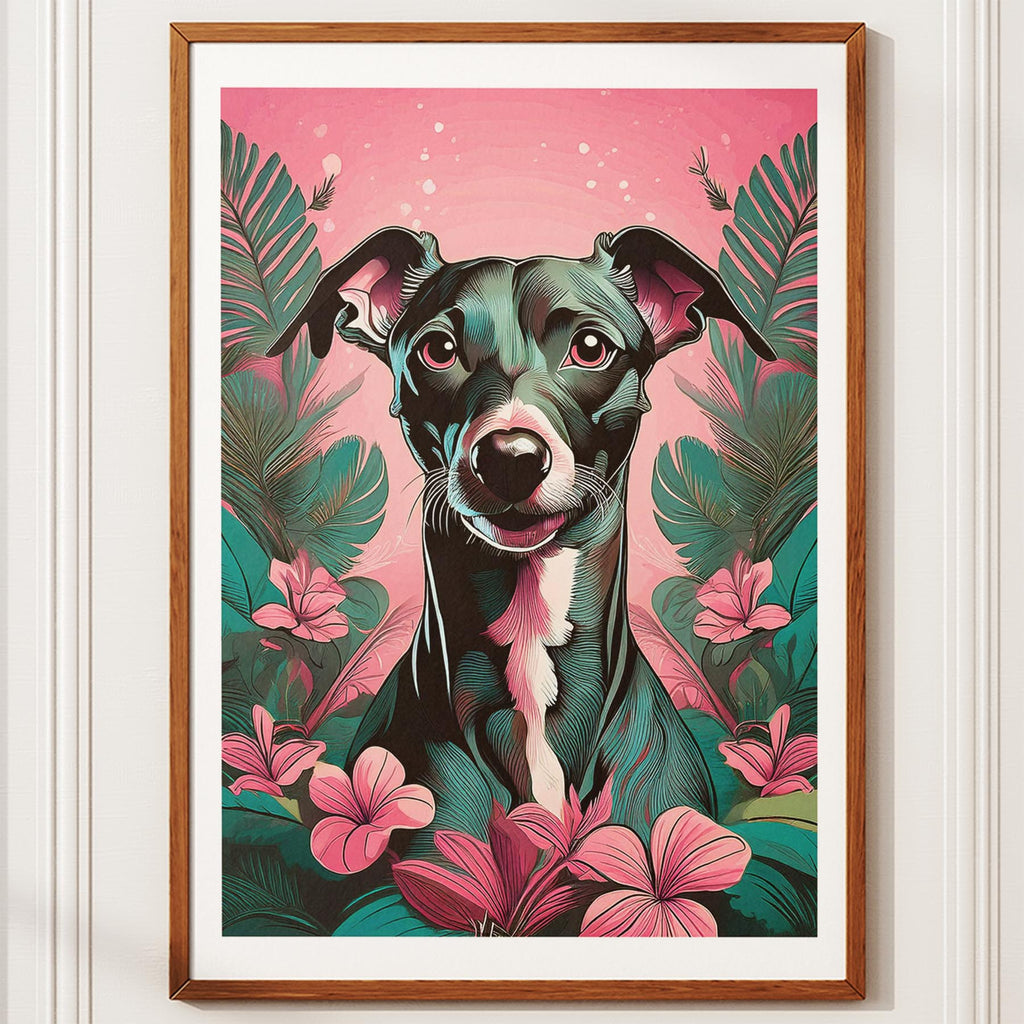 Italian Greyhound Flowery Dog image 10