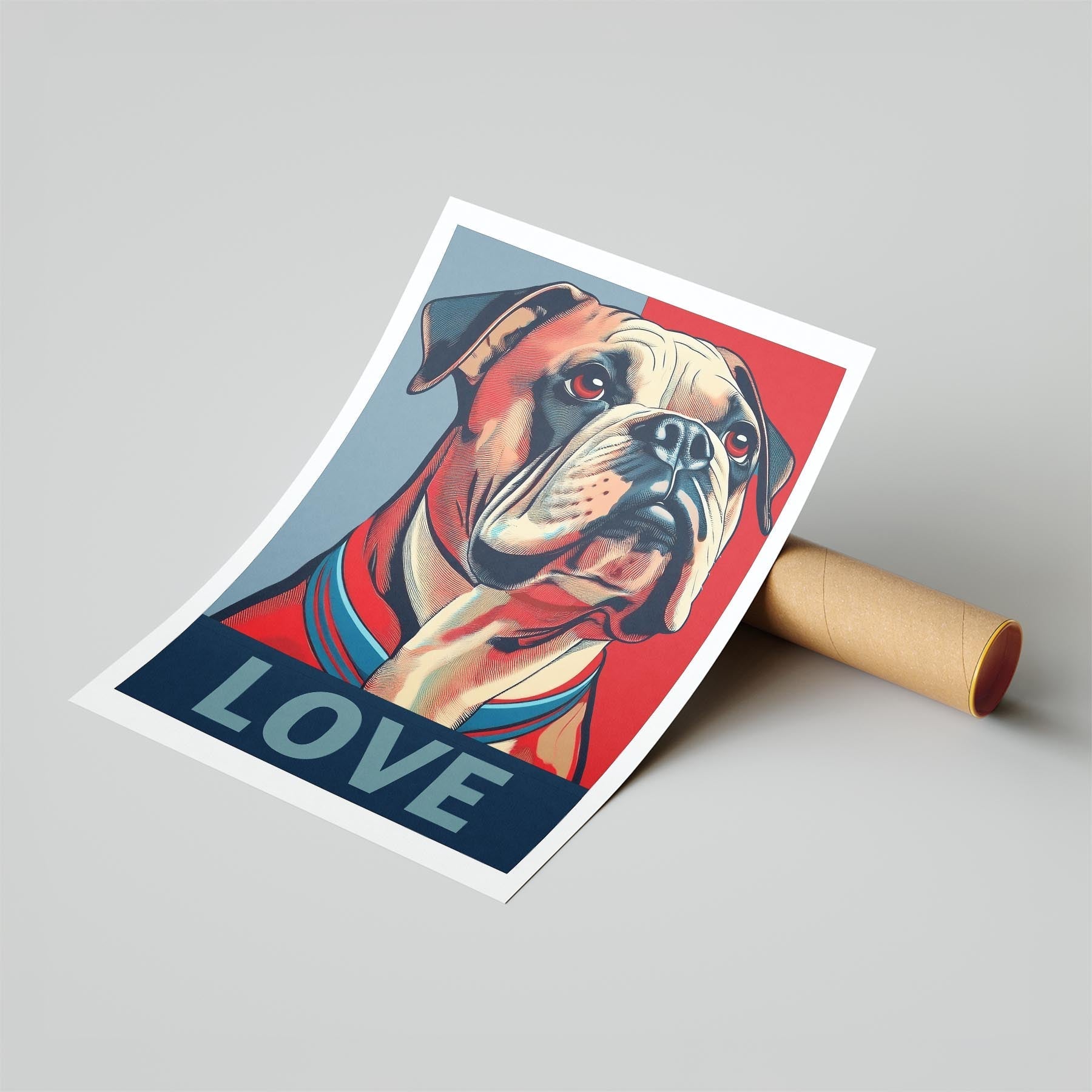 Bulldog LOVE Series Inspired by the Obama Poster image 6
