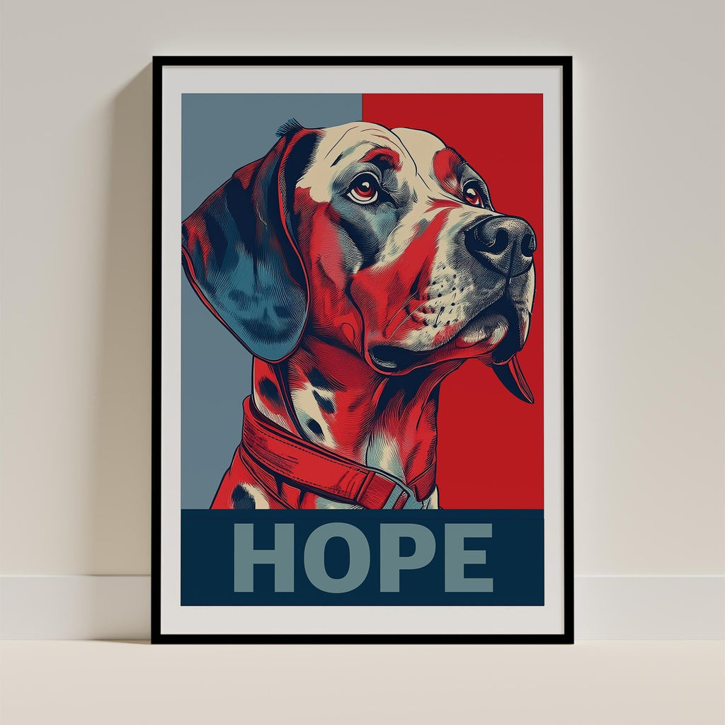 Dalmatian HOPE Series Inspired by the Obama Poster image 0