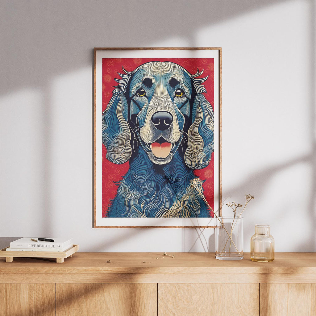 Irish Setter Hokusai Japanese Inspired Dog Series image 8